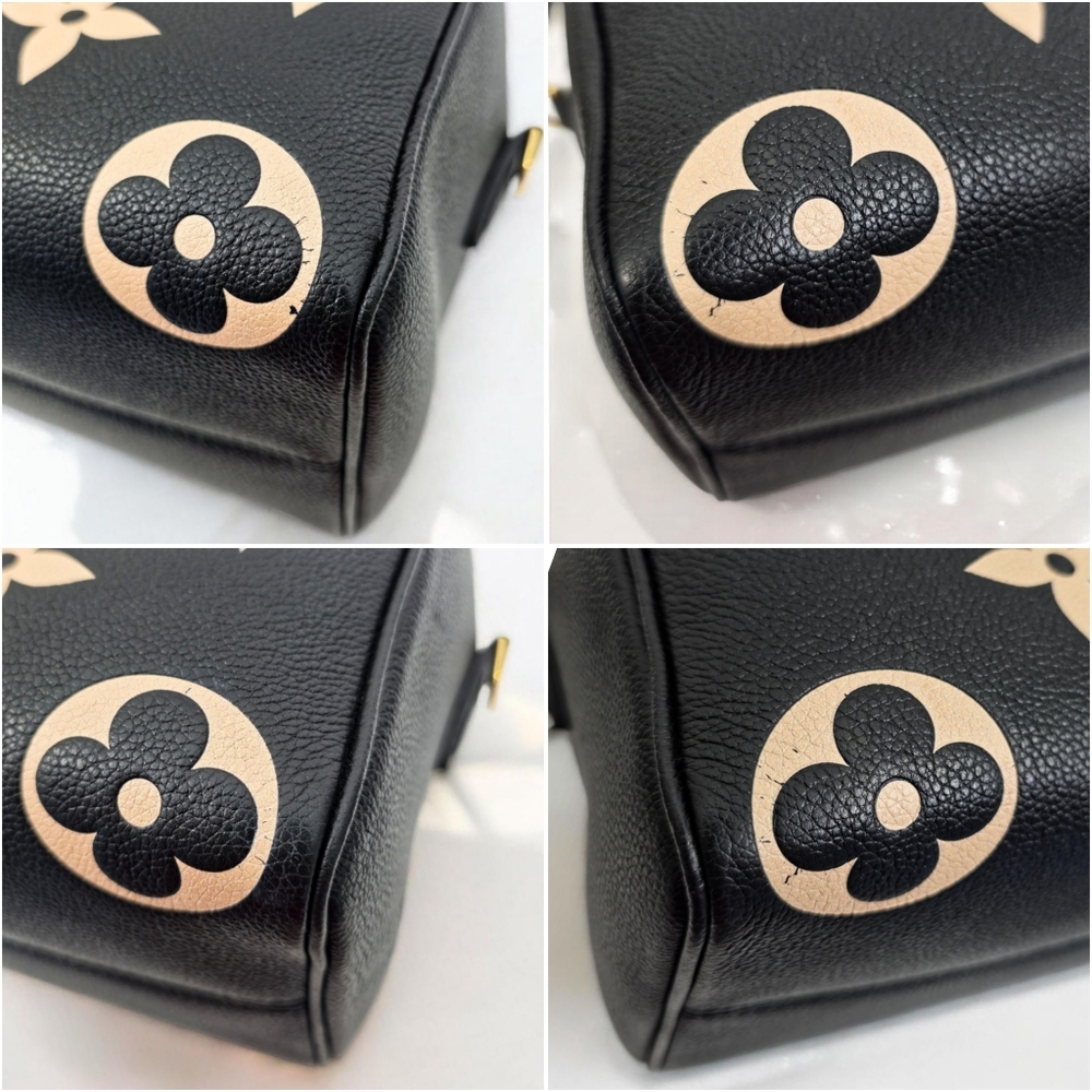 Louis Vuitton Speedy Bandouliere 25 Bicolor Empreinte Black Crossbody Bag - Picture 15 of 17